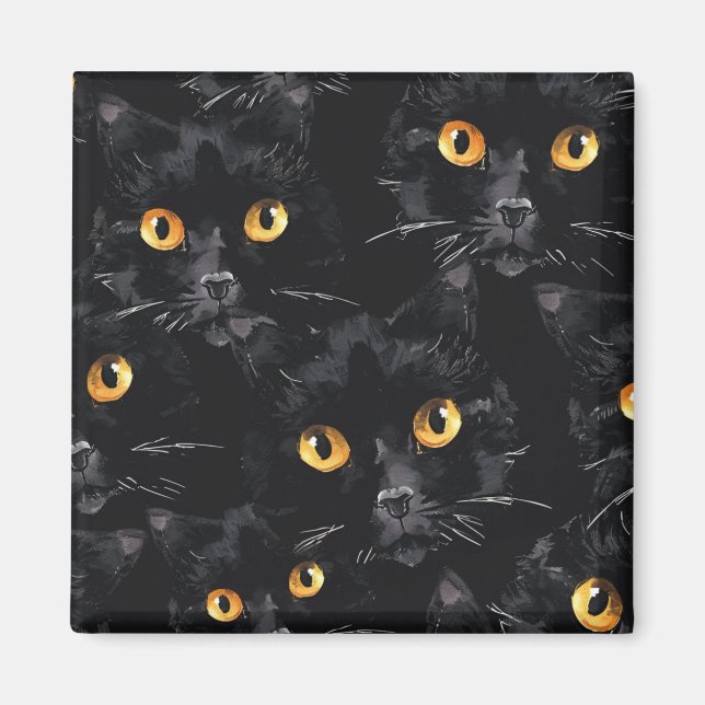Cat Eyes Watching Magnet (Front)