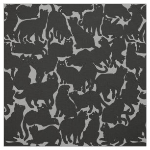 Cat Fabric Cat Lover Art Pattern Fabrics