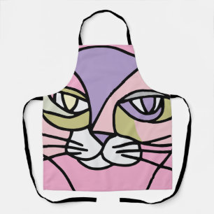 Cat face apron