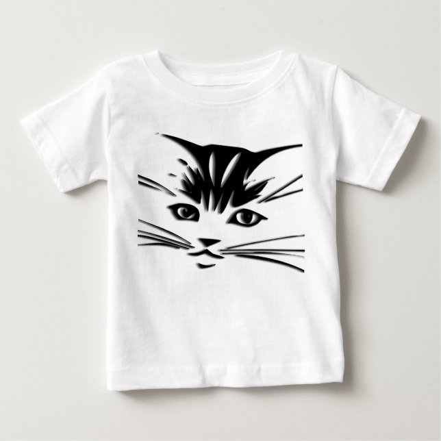 Cat Face  Baby T  Shirt (Front)
