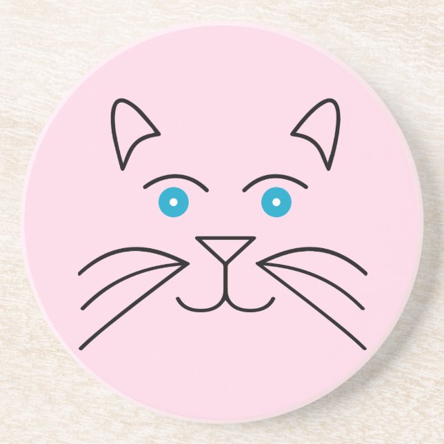 Cat face coaster (Front)