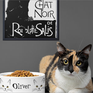 Cat Face Custom Name  Bowl