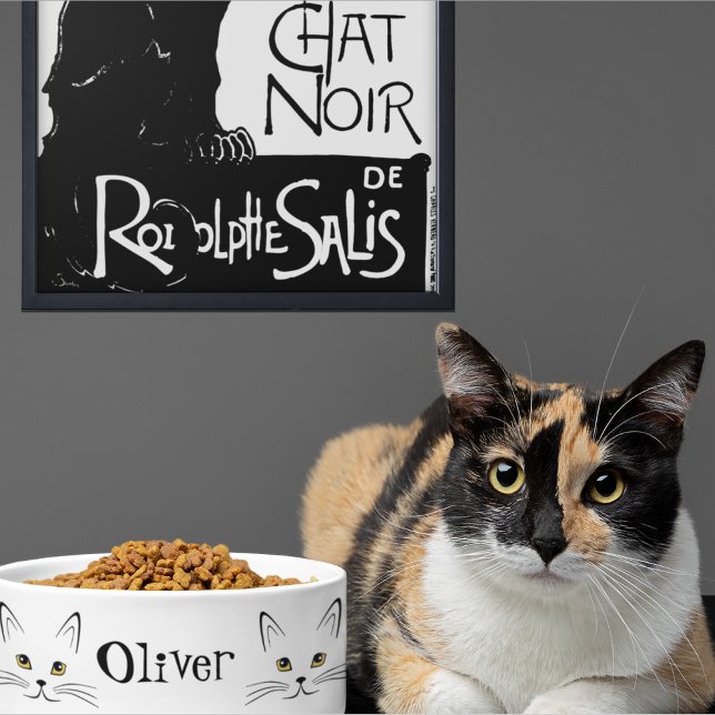 Cat Face Custom Name  Bowl (Creator Uploaded)