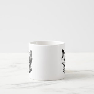 Cat face  espresso cup