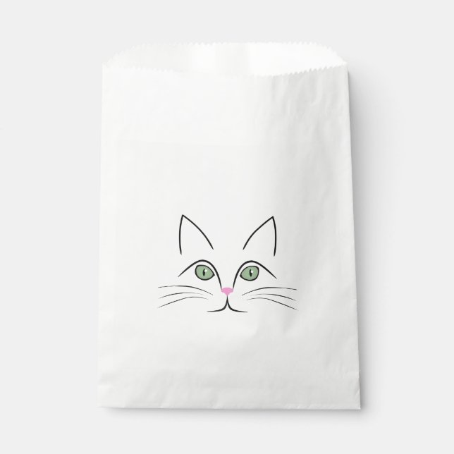 Cat face favour bags (Front)