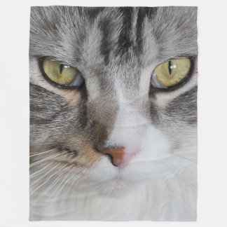 Cat Face Fleece Blanket