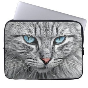 Cat Face Fractal Design-10682 Laptop Sleeve