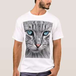 Cat Face Fractal Design  T-Shirt
