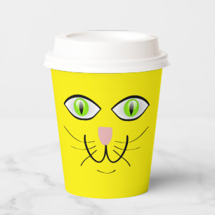 Cat Face Funny Cartoon-29034 Paper Cups