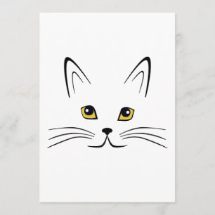 Cat Face Invitation