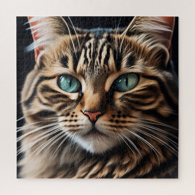 Cat face jigsaw puzzle (Vertical)