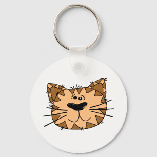Cat Face Key Ring