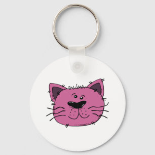 Cat Face Keychain
