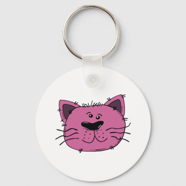 Cat Face Keychain (Front)