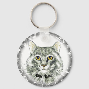 Cat  face Keychain