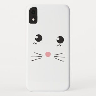 Cat face line drawing Case-Mate iPhone case