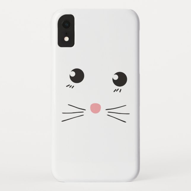 Cat face line drawing Case-Mate iPhone case (Back)