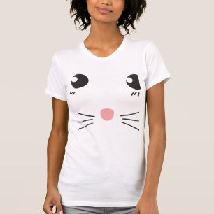 Cat face line drawing T-Shirt