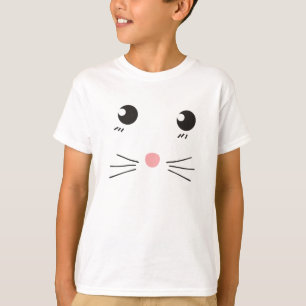 Cat face line drawing T-Shirt
