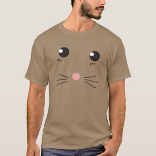 Cat face line drawing T-Shirt