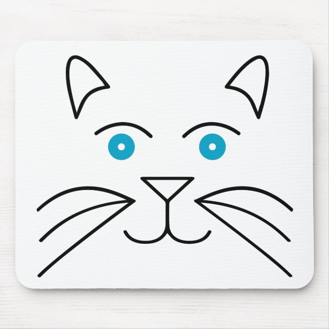 Cat face mouse mat (Front)