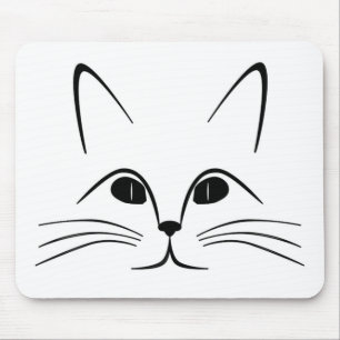 CAT FACE MOUSE MAT