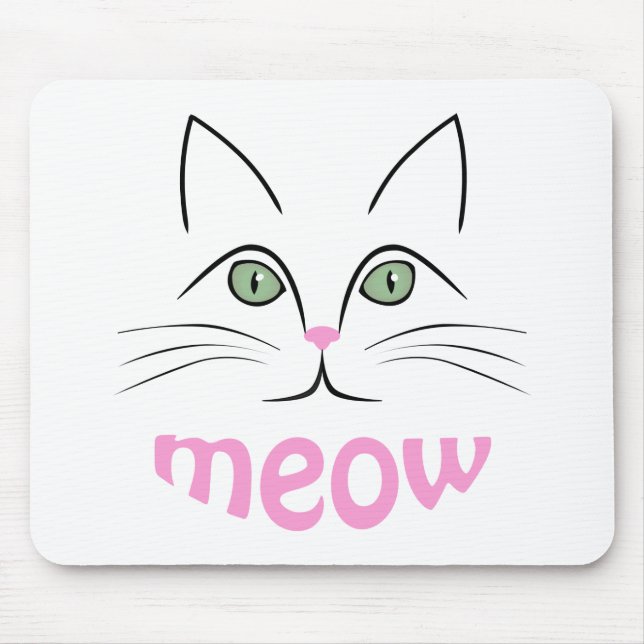 Cat face mouse mat (Front)
