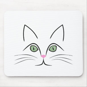 Cat face mouse mat