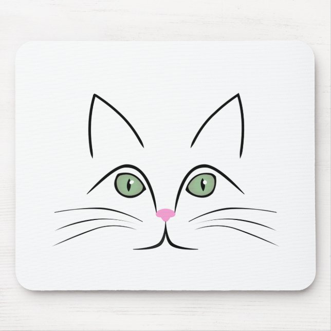 Cat face mouse mat (Front)