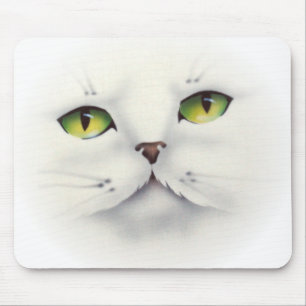 cat face mouse mat