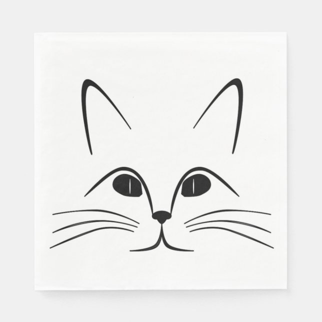 CAT FACE NAPKIN (Front)