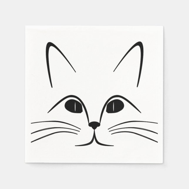 CAT FACE NAPKIN (Front)