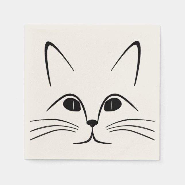 CAT FACE NAPKIN (Front)