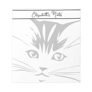Cat Face personalised Notepad