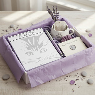 Cat Face personalised Notepad