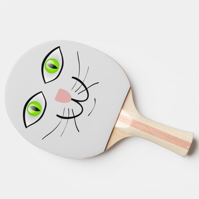 Cat-Face Ping Pong Paddle (Side)