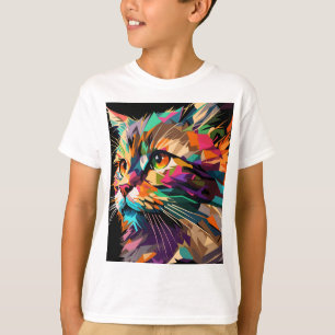 Cat face pop art T-Shirt