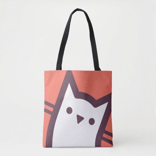 Image of Cat Face Tote Bag
