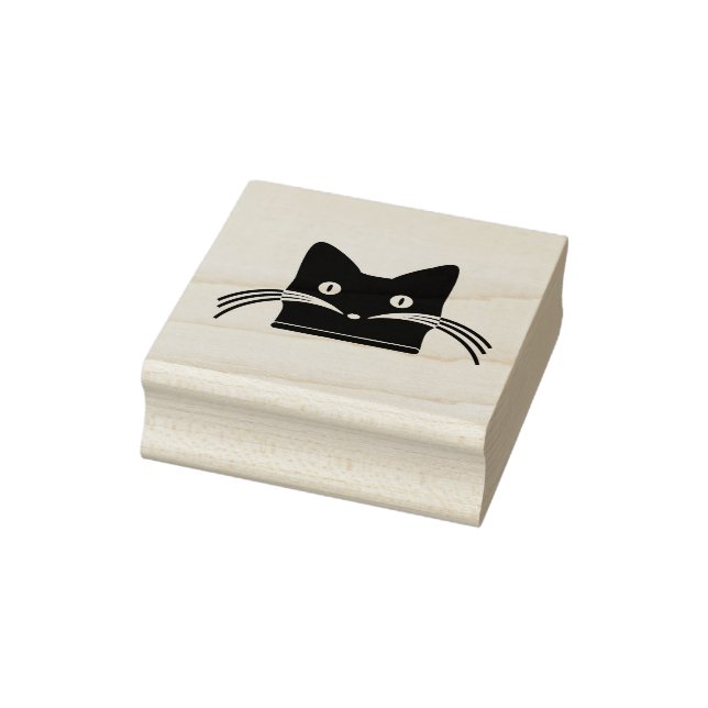 Cat Face Wood Art Stamp (Stamp)