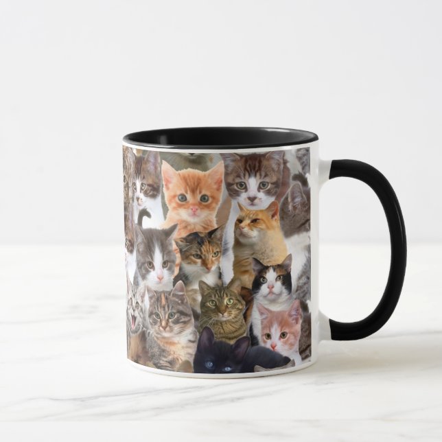 Cat Faces Pattern Mug (Right)