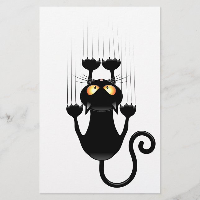 Cat Falling down fun cartoon character Stationery (Front)