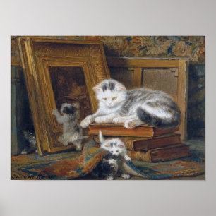 Cat Family, Henriette Ronner-Knip Poster