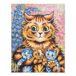 Cat Family   Louis Wain   Photo Print