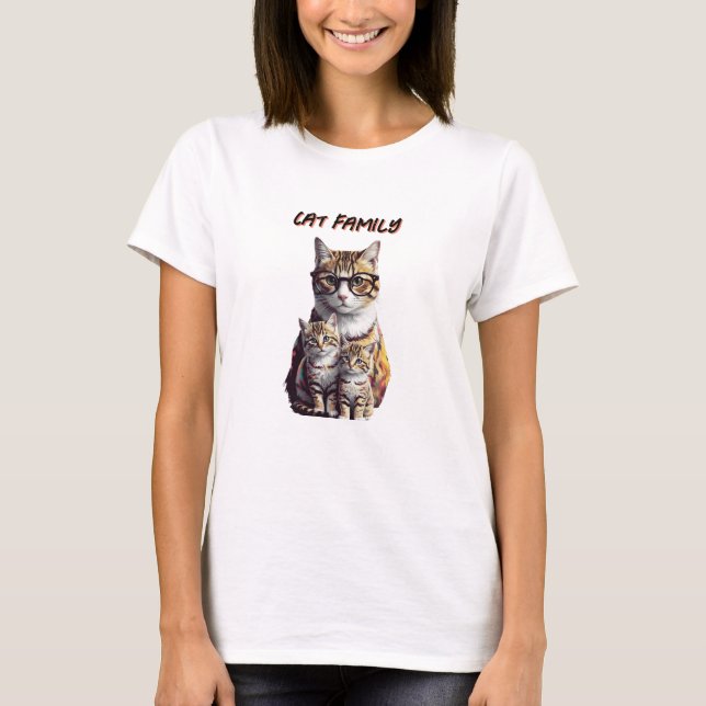 cat family T-Shirt (Front)