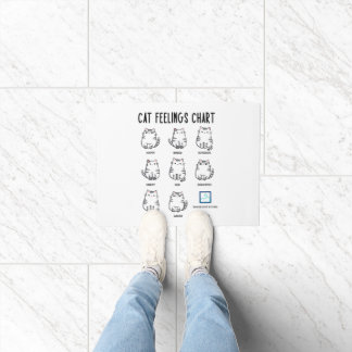 Cat Feelings Chart Doormat