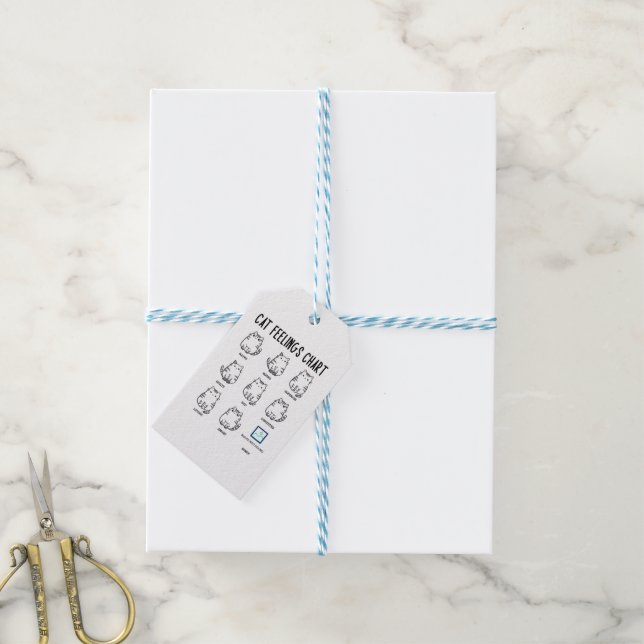 Cat Feelings Chart Gift Tags (With Twine)