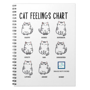 Cat Feelings Chart Notebook