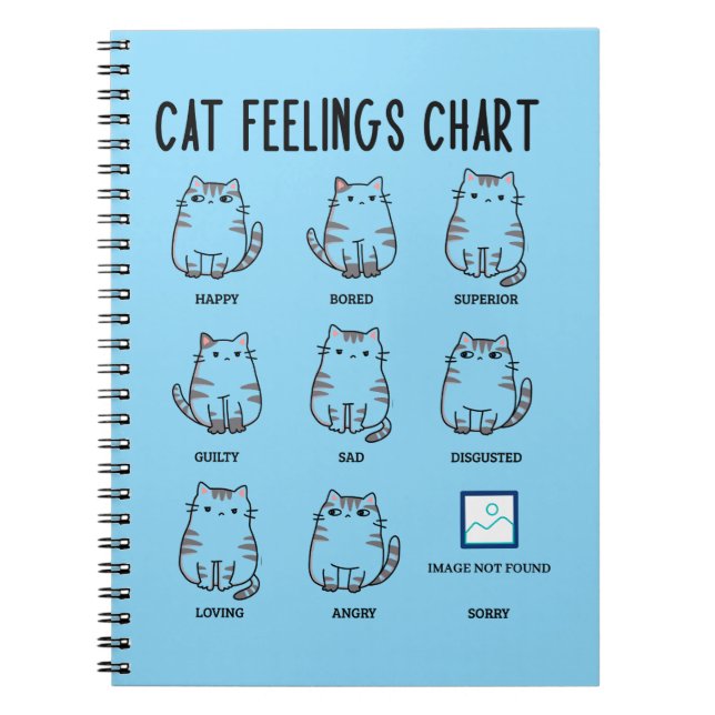 Cat Feelings Chart Notebook (Front)