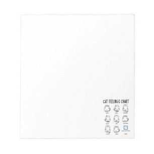 Cat Feelings Chart Notepad