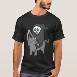 Cat Feline Fur Pet Halloween Trick Or Treat Bone G T-Shirt